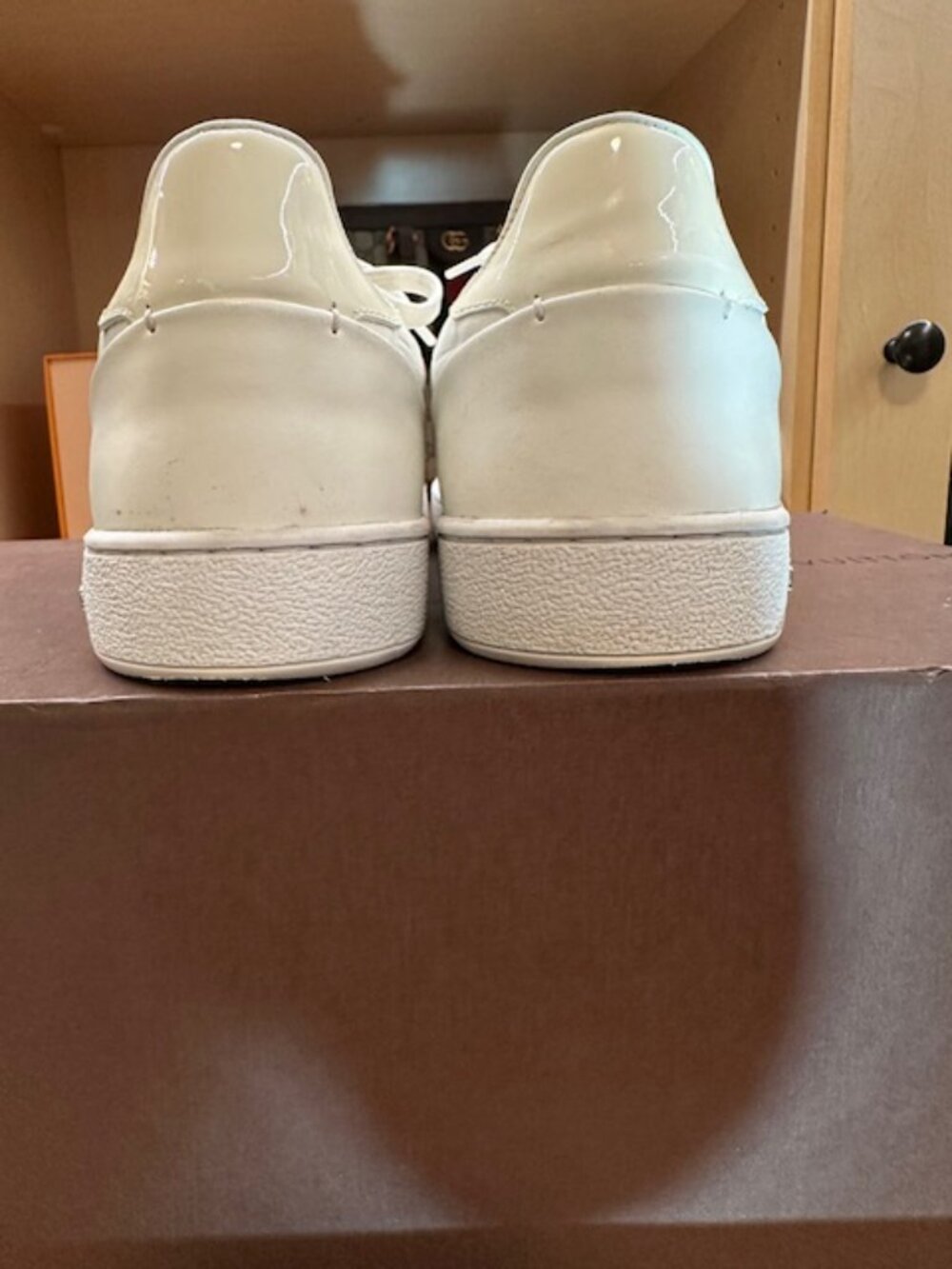 Louis Vuitton Embossed White Size 37 Leather Sneakers - Picture 5 of 9